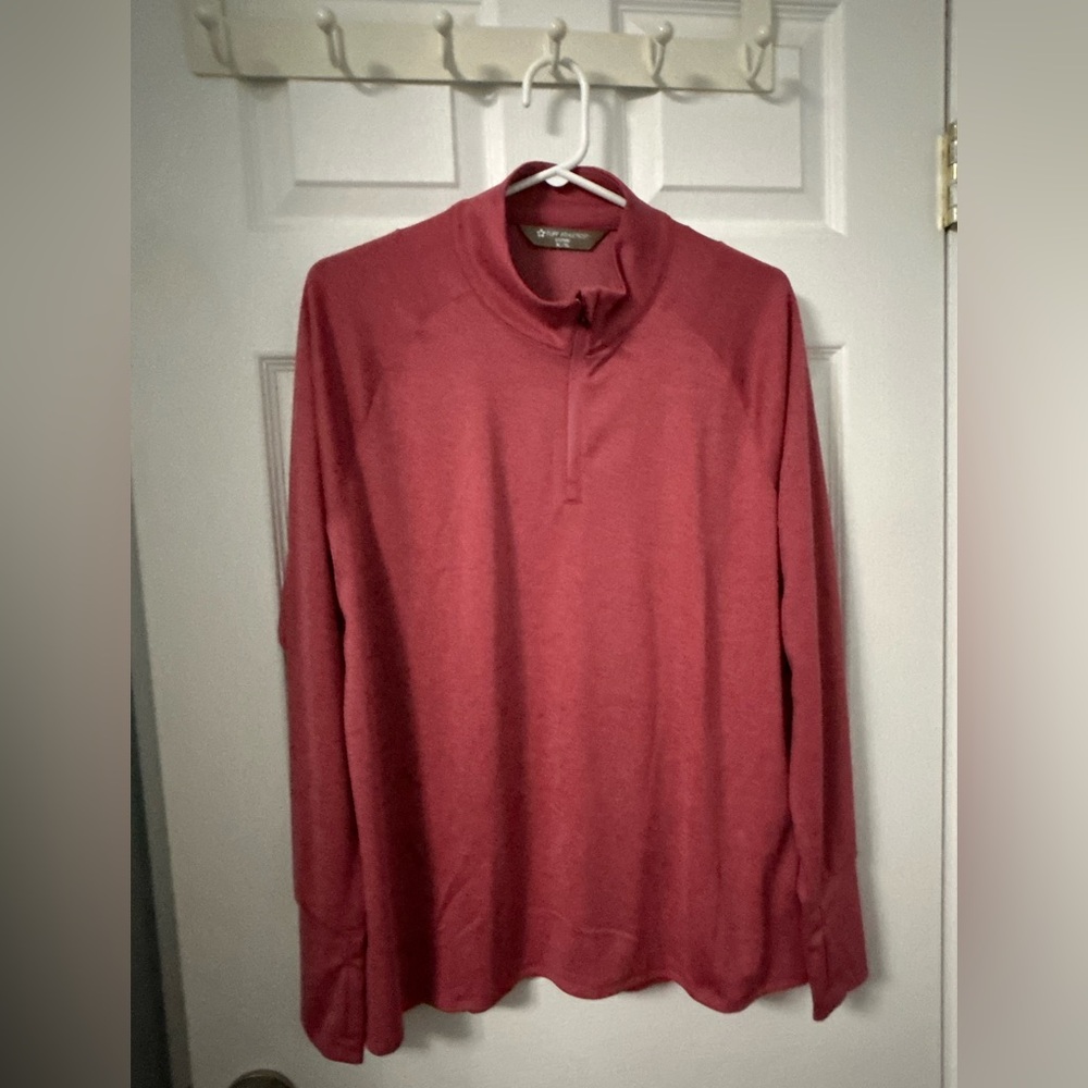 Tuff Athletics Maroon Red Polo